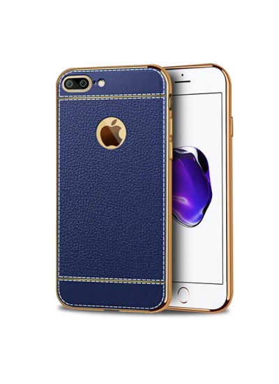 FitCase Laser Elegant iPhone 7-8 Plus Silikon Arka Kapak Lacivert
