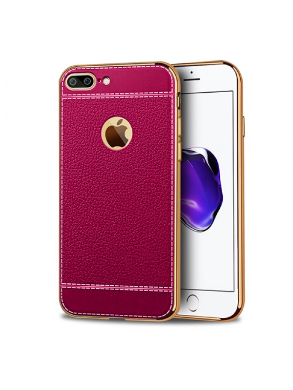 FitCase Laser Elegant iPhone 7-8 Plus Silikon Arka Kapak Pembe…