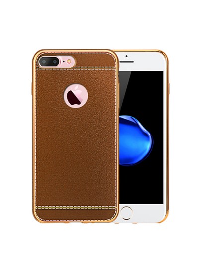 FitCase Laser Elegant iPhone 7-8 Plus Silikon Arka Kapak Taba