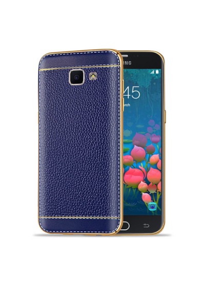FitCase Laser Elegant Samsung Galaxy J5 Prime (G570) Silikon Arka Kapak Lacivert