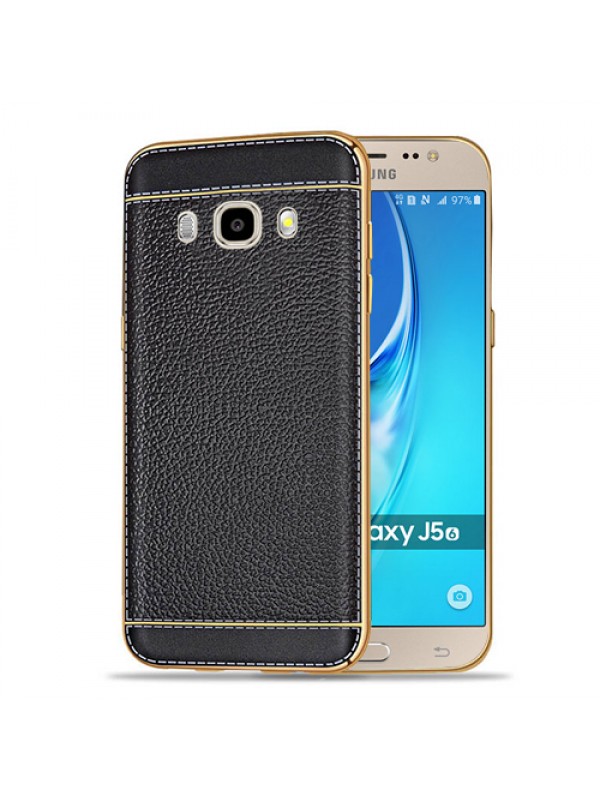 FitCase Laser Elegant Samsung Galaxy J510 (2016) Silikon Arka Kapak Siyah…