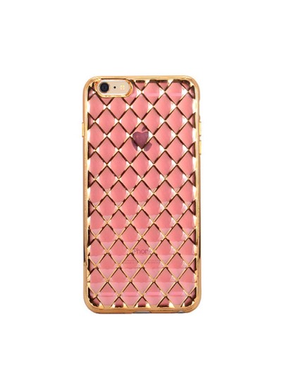 FitCase Laser iPhone 6 Plus / 6s Plus Baklava Desenli Pembe