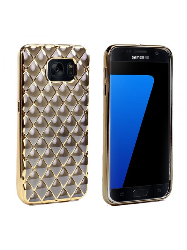 FitCase Laser Samsung S7 (G930) Baklava Desenli Gold - Siyah…
