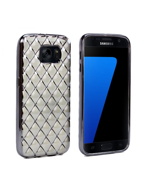FitCase Laser Samsung S7 (G930) Baklava Desenli Silver…