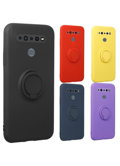 FitCase LG K41s Kılıf Viktor Ring Arka Kapak