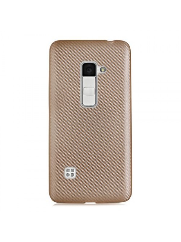 FitCase LG K8 K350 Carbon Desen Arka Kapak Gold…