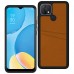 FitCase Oppo A15 / A15s Kılıf Proda Deri Çift Kartlık Cepli Kapak