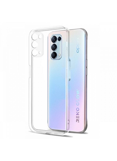 Oppo Reno 5 Pro 5G Kılıf Kamera Korumalı Silikon Şeffaf Arka Kapak