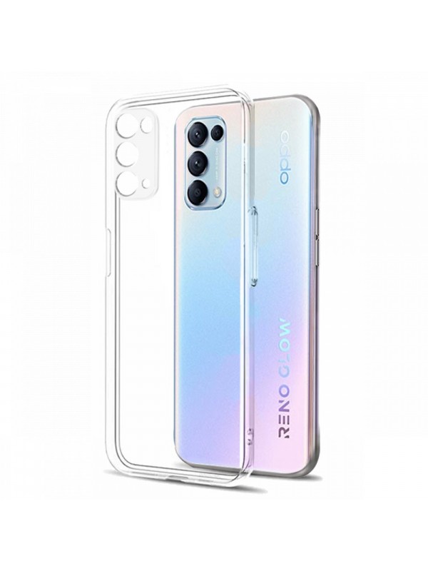Oppo Reno 5 Pro 5G Kılıf Kamera Korumalı Silikon Şeffaf Arka Kapak…