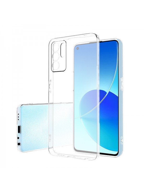 Oppo Reno 6 Kılıf Kamera Korumalı Silikon Şeffaf Arka Kapak…
