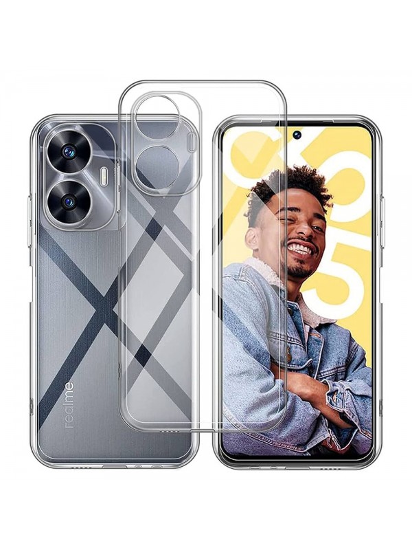 Realme C55 Kılıf Kamera Korumalı Silikon Şeffaf Arka Kapak…