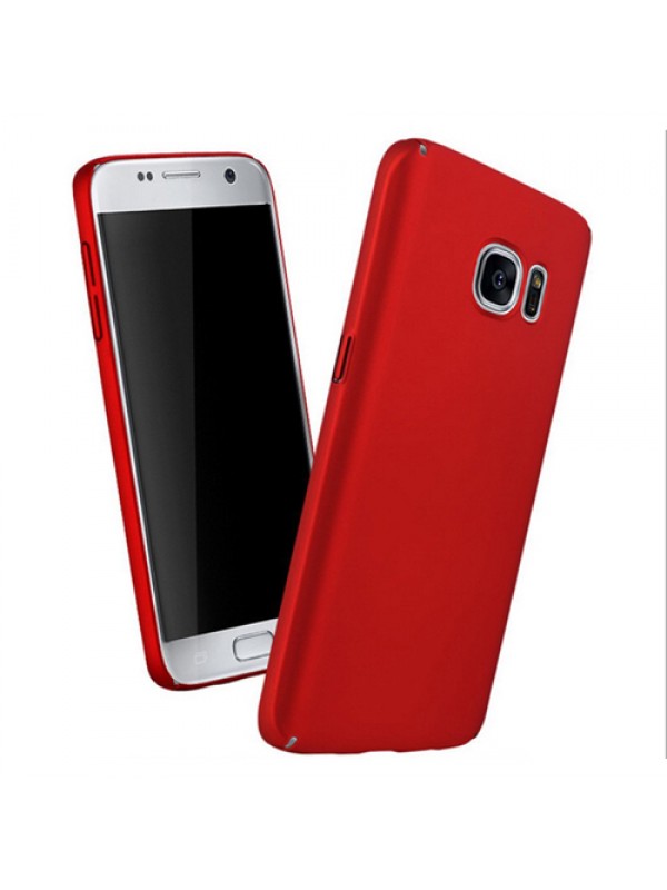FitCase Rubber Samsung Galaxy S7 EDGE (G935) Kılıf Sert Arka Kapak Kırm…