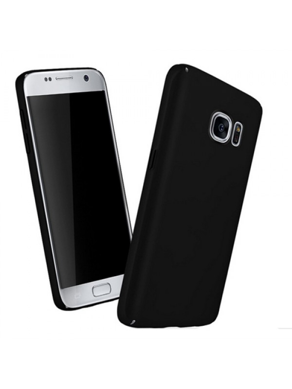 FitCase Rubber Samsung Galaxy S7 EDGE (G935) Kılıf Sert Arka Kapak Siyah…