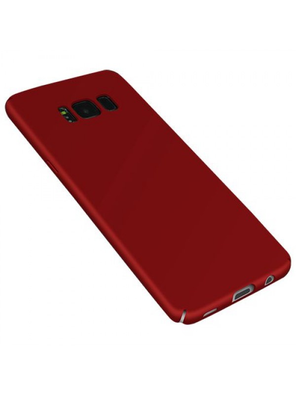 FitCase Rubber Samsung Galaxy S8 Kılıf Sert Arka Kapak Kırmızı…