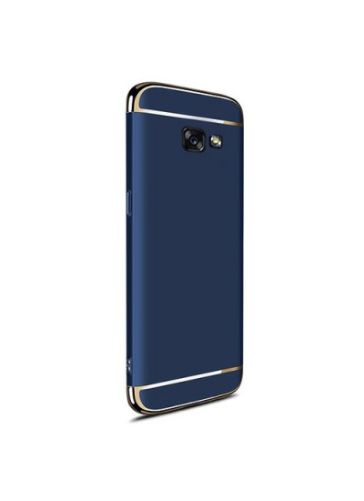 FitCase Samsung A3 2017 (A320) Golden Frame Arka Kapak Lacivert