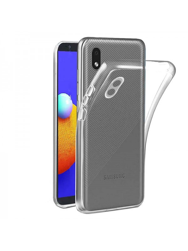 Samsung Galaxy A01 Core (A013) Kılıf Kamera Korumalı Silikon Şeffaf Ka…