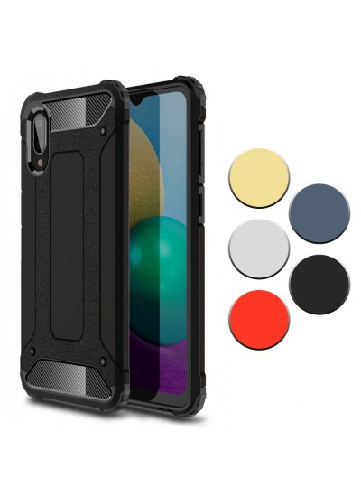 FitCase Samsung Galaxy A02 (A022) Zırh Tank Tam Koruma Arka Kapak