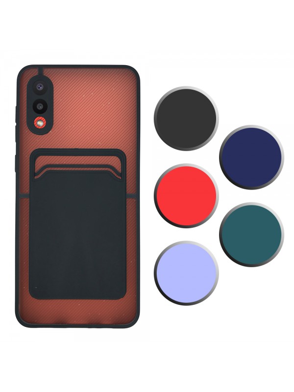 FitCase Samsung Galaxy A02 Kılıf Cardy Kartlık Cepli Mat Kapak…