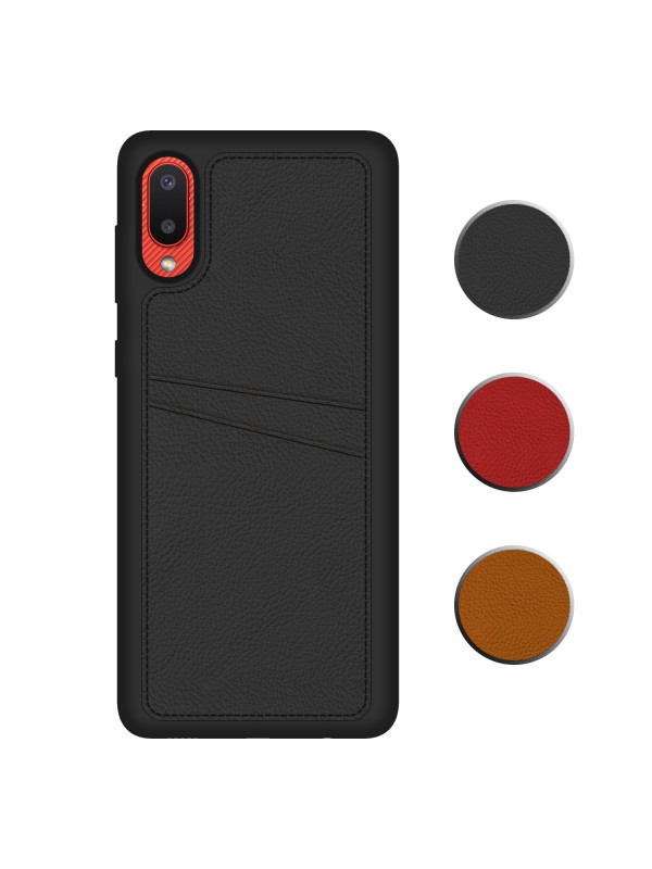 FitCase Samsung Galaxy A02 Kılıf Proda Deri Çift Kartlık Cepli Kapak…
