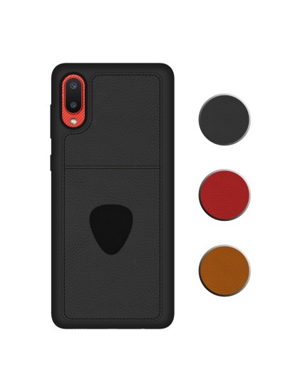 FitCase Samsung Galaxy A02 Kılıf Proda Deri Tek Kartlık Cepli Kapak