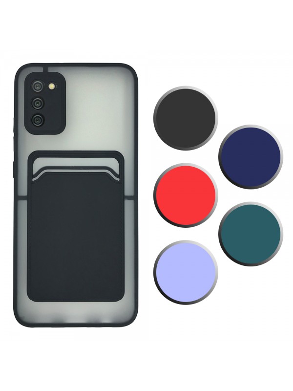 FitCase Samsung Galaxy A02s Kılıf Cardy Kartlık Cepli Mat Kapak…