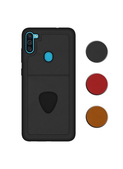 FitCase Samsung Galaxy A11 / M11 Kılıf Proda Deri Tek Kartlık Cepli Kapak