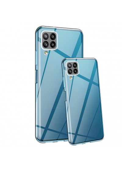 Samsung Galaxy A12 / M12 Kılıf Kamera Korumalı Silikon Şeffaf Arka Kapak