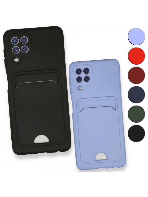 FitCase Samsung Galaxy A22 Cardy Soft Delikli Kartlık Cepli Silikon Kapak…