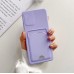 FitCase Samsung Galaxy A22 Cardy Soft Delikli Kartlık Cepli Silikon Kapak
