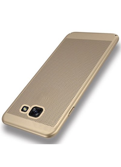 FitCase Samsung Galaxy A3 2017 Kılıf Point Sert Arka Kapak Gold