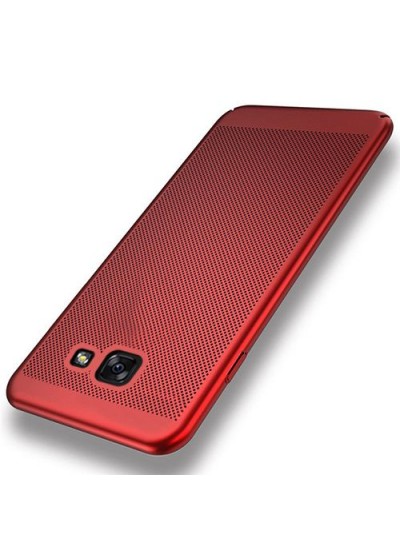 FitCase Samsung Galaxy A3 2017 Kılıf Point Sert Arka Kapak Kırmızı