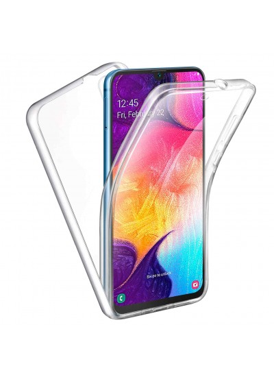 FitCase Samsung Galaxy A30s A307 Kılıf 360 Derece Korumalı Ön Arka Şeffaf