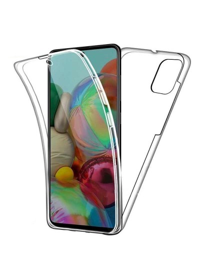 FitCase Samsung Galaxy A31 A315 Kılıf 360 Derece Korumalı Ön Arka Şeffaf