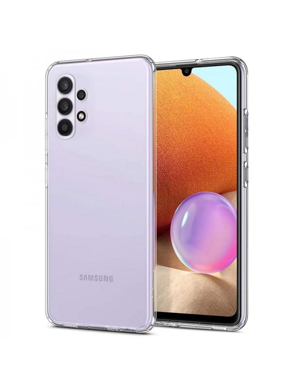 Samsung Galaxy A32 4G A325 Kılıf Kamera Korumalı Silikon Şeffaf Arka K…