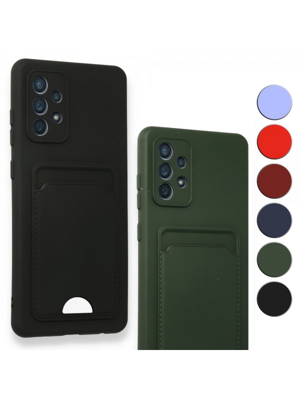 FitCase Samsung Galaxy A32 Cardy Soft Delikli Kartlık Cepli Silikon Kapak…
