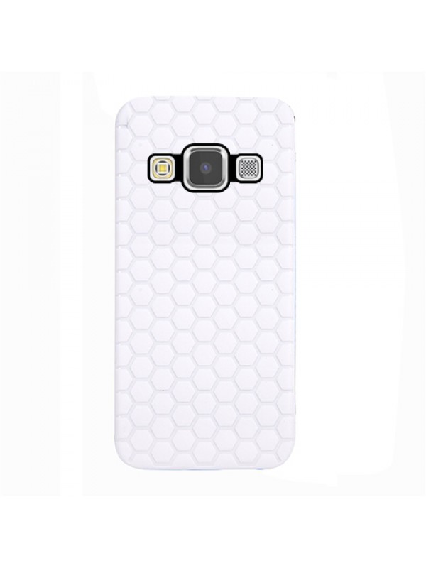 FitCase Samsung Galaxy E5 (E500) TPU Beehive Serisi Arka Kapak Beyaz…