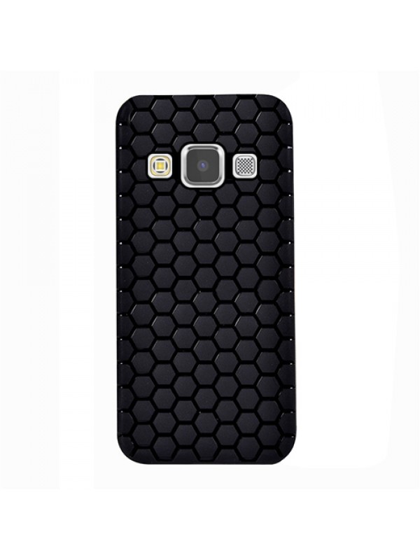 FitCase Samsung Galaxy E5 (E500) TPU Beehive Serisi Arka Kapak Siyah…