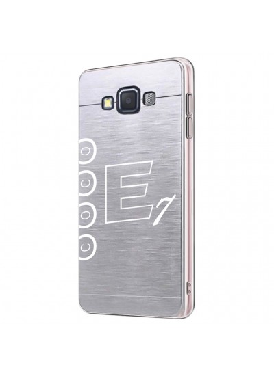 FitCase Samsung Galaxy E7 (E700) Metal TPU Arka Kapak Füme