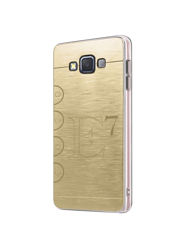 FitCase Samsung Galaxy E7 (E700) Metal TPU Arka Kapak Gold…