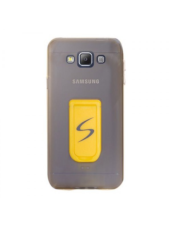 FitCase Samsung Galaxy E7 (E700) Standlı TPU Kılıf Gold…