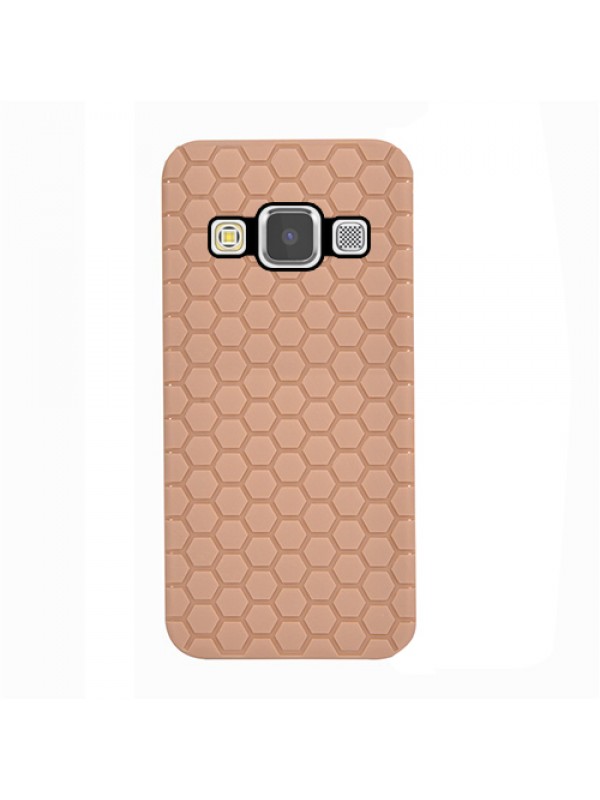 FitCase Samsung Galaxy E7 (E700) TPU Beehive Serisi Arka Kapak Gold…