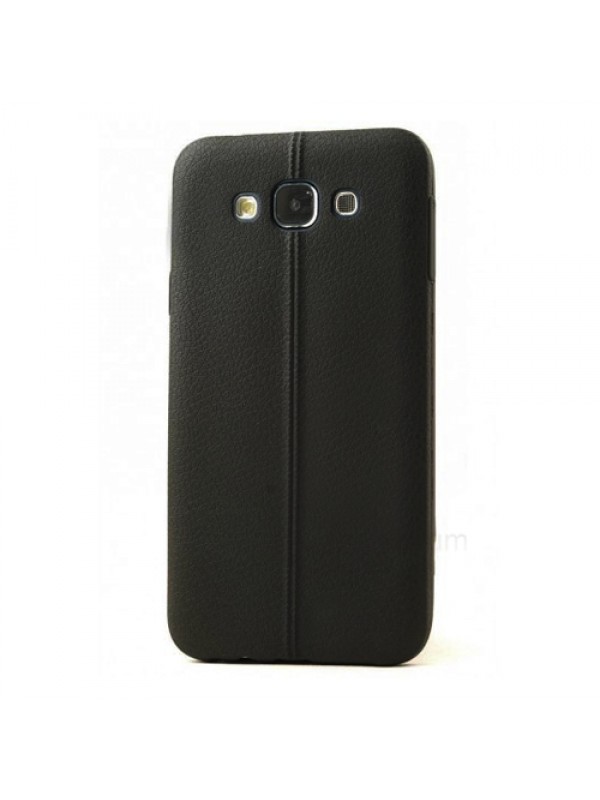 FitCase Samsung Galaxy E7 (E700) Ultra İnce Dikişli TPU Arka Kapak Siyah…