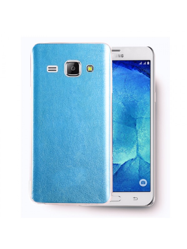 FitCase Samsung Galaxy J1 (J100) Kılıf Deri Dokulu Arka Kapak Mavi…