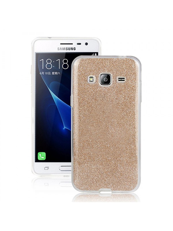 FitCase Samsung Galaxy J2 2016 (J210) Simli Arka Kapak Gold…
