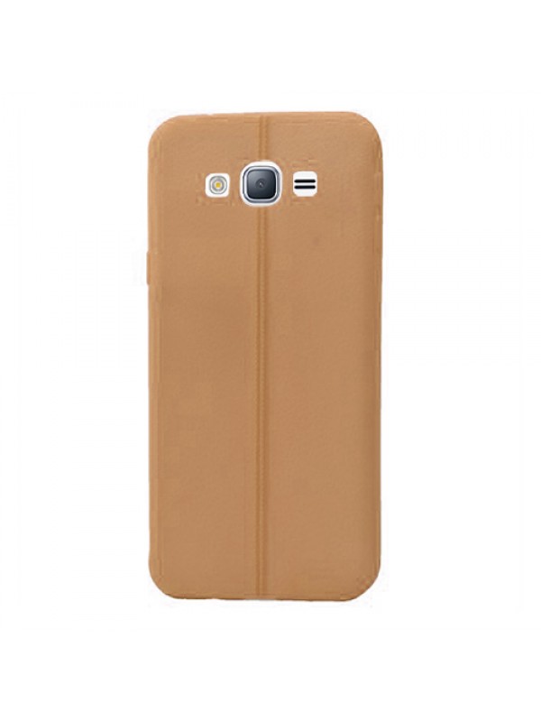 FitCase Samsung Galaxy J3 (J300) Ultra İnce Dikişli TPU Arka Kapak Gold…