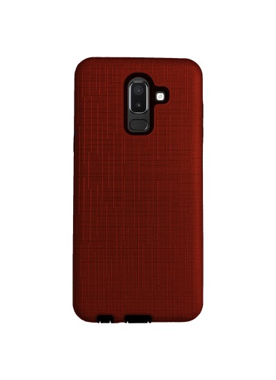 FitCase Samsung Galaxy J8 (J810) Kılıf New YouYou Arka Kapak Bordo