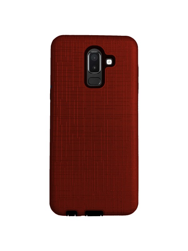 FitCase Samsung Galaxy J8 (J810) Kılıf New YouYou Arka Kapak Bordo…