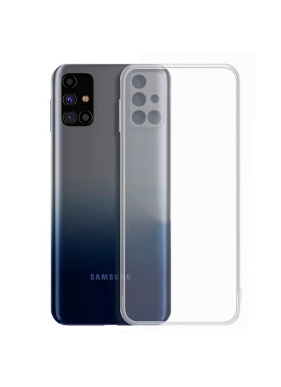 Samsung Galaxy M31s Kılıf Kamera Korumalı Silikon Şeffaf Kapak