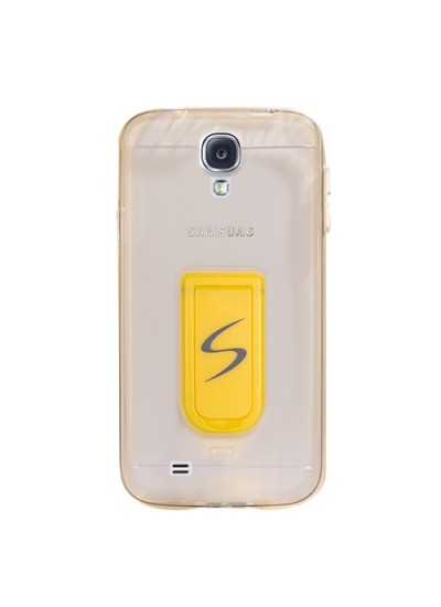 Fitcase Samsung Galaxy S4 (I9500) Standlı TPU Kılıf Gold