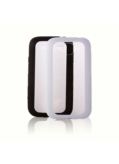 FitCase Samsung Grand Neo (I9060-I9082) Çerçeveli Soft Silikon Beyaz